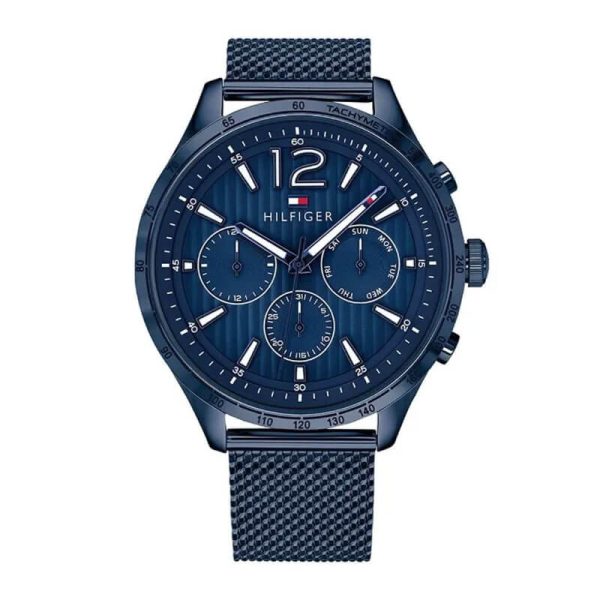 Tommy Hilfiger Men’s Quartz Blue Stainless Steel Blue Dial 44mm Watch 1791471 UAE DUBAI AJMAN SHARJAH ABU DHABI RAS AL KHAIMA UMM UL QUWAIN ALAIN FUJAIRAH