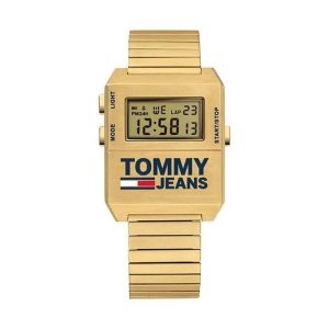 Tommy Hilfiger Men’s Digital Stainless Steel Yellow Dial 32mm Watch 1791670 UAE DUBAI AJMAN SHARJAH ABU DHABI RAS AL KHAIMA UMM UL QUWAIN ALAIN FUJAIRAH