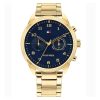 Tommy Hilfiger Men’s Quartz Stainless Steel Blue Dial 44mm Watch 1791783 UAE DUBAI AJMAN SHARJAH ABU DHABI RAS AL KHAIMA UMM UL QUWAIN ALAIN FUJAIRAH