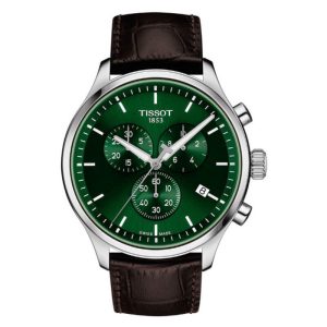 TISSOT Men’s Quartz Swiss Made Brown Leather Strap Green Dial 45mm Watch T116.617.16.091.00 UAE DUBAI AJMAN SHARJAH ABU DHABI RAS AL KHAIMA UMM UL QUWAIN ALAIN FUJAIRAH