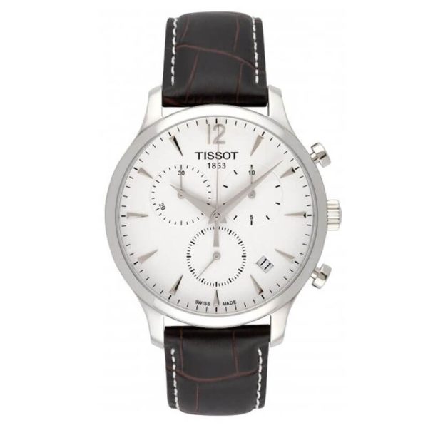 TISSOT Men’s Quartz Swiss Made Brown Leather Strap White Dial 42mm Watch T063.617.16.037.00 UAE DUBAI AJMAN SHARJAH ABU DHABI RAS AL KHAIMA UMM UL QUWAIN ALAIN FUJAIRAH