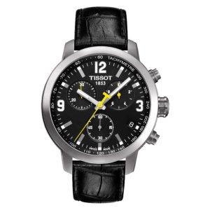 TISSOT Men’s Quartz Swiss Made Black Leather Strap Black Dial 42mm Watch T055.417.16.057.00 UAE DUBAI AJMAN SHARJAH ABU DHABI RAS AL KHAIMA UMM UL QUWAIN ALAIN FUJAIRAH
