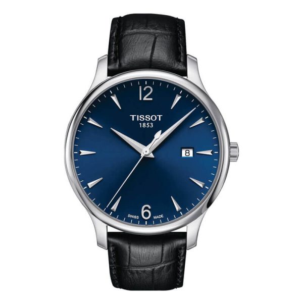 TISSOT Men’s Swiss Made Quartz Black Leather Strap Blue Dial 42mm Watch T063.610.16.047.00 UAE DUBAI AJMAN SHARJAH ABU DHABI RAS AL KHAIMA UMM UL QUWAIN ALAIN FUJAIRAH