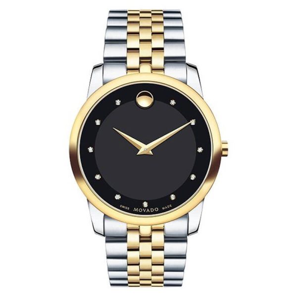 Movado Men’s Swiss Made Quartz Stainless Steel Black Dial 40mm Watch 0606879 UAE DUBAI AJMAN SHARJAH ABU DHABI RAS AL KHAIMA UMM UL QUWAIN ALAIN FUJAIRAH