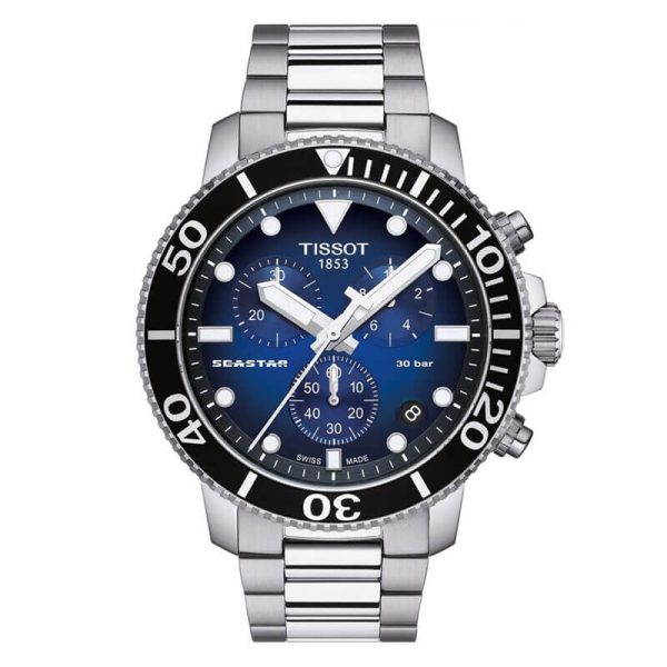 TISSOT Men’s Quartz Swiss Made Silver Stainless Steel Blue Gradient Dial 45mm Watch T120.417.11.041.01 UAE DUBAI AJMAN SHARJAH ABU DHABI RAS AL KHAIMA UMM UL QUWAIN ALAIN FUJAIRAH