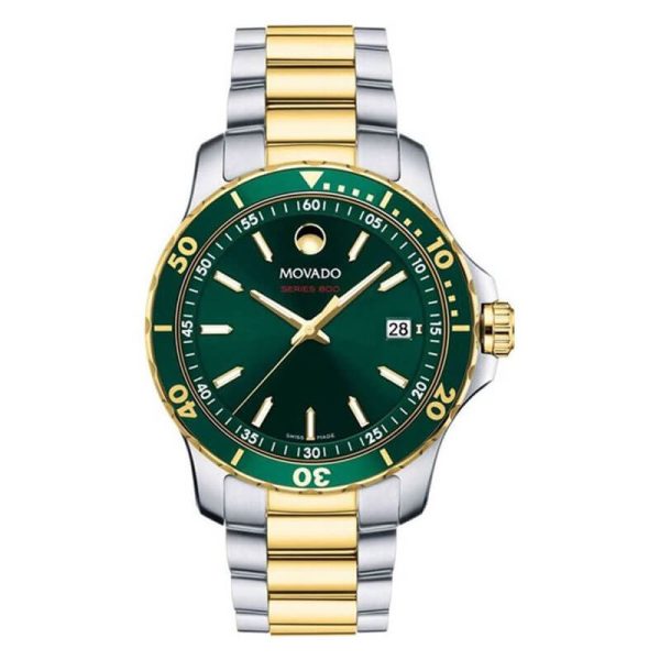 Movado Men’s Swiss Made Quartz Stainless Steel Green Dial 40mm Watch 2600147 UAE DUBAI AJMAN SHARJAH ABU DHABI RAS AL KHAIMA UMM UL QUWAIN ALAIN FUJAIRAH