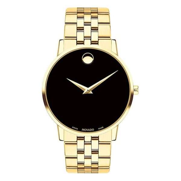 Movado Men’s Swiss Made Quartz Stainless Steel Black Dial 40mm Watch 0607203 UAE DUBAI AJMAN SHARJAH ABU DHABI RAS AL KHAIMA UMM UL QUWAIN ALAIN FUJAIRAH