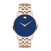 Movado Men’s Swiss Made Quartz Stainless Steel Blue Dial 40mm Watch 0607353 UAE DUBAI AJMAN SHARJAH ABU DHABI RAS AL KHAIMA UMM UL QUWAIN ALAIN FUJAIRAH