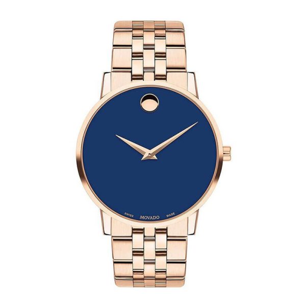 Movado Men’s Swiss Made Quartz Stainless Steel Blue Dial 40mm Watch 0607353 UAE DUBAI AJMAN SHARJAH ABU DHABI RAS AL KHAIMA UMM UL QUWAIN ALAIN FUJAIRAH