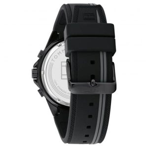 Tommy Hilfiger Men’s Quartz Black Silicone Strap Black Dial 47mm Watch 1791861 UAE DUBAI AJMAN SHARJAH ABU DHABI RAS AL KHAIMA UMM UL QUWAIN ALAIN FUJAIRAH