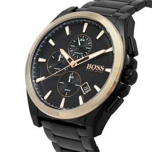 Hugo Boss Men’s Quartz Black Stainless Steel Black Dial 46mm Watch 1513885 UAE DUBAI AJMAN SHARJAH ABU DHABI RAS AL KHAIMA UMM UL QUWAIN ALAIN FUJAIRAH