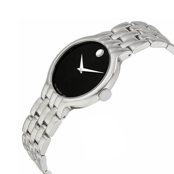 Movado Men’s Quartz Swiss Made Stainless Steel Black Dial 38mm Watch 0606337 UAE DUBAI AJMAN SHARJAH ABU DHABI RAS AL KHAIMA UMM UL QUWAIN ALAIN FUJAIRAH