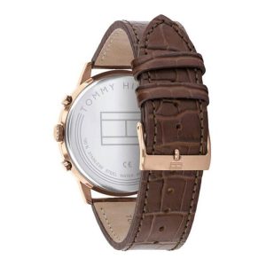Tommy Hilfiger Men’s Quartz Brown Leather Strap Grey Dial 44mm Watch 1710435 UAE DUBAI AJMAN SHARJAH ABU DHABI RAS AL KHAIMA UMM UL QUWAIN ALAIN FUJAIRAH