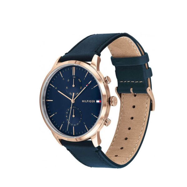 Tommy Hilfiger Men’s Quartz Leather Strap Blue Dial 44mm Watch 1710405 UAE DUBAI AJMAN SHARJAH ABU DHABI RAS AL KHAIMA UMM UL QUWAIN ALAIN FUJAIRAH