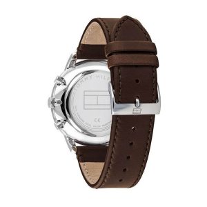 Tommy Hilfiger Men’s Quartz Leather Strap Silver Dial 44mm Watch 1710404 UAE DUBAI AJMAN SHARJAH ABU DHABI RAS AL KHAIMA UMM UL QUWAIN ALAIN FUJAIRAH
