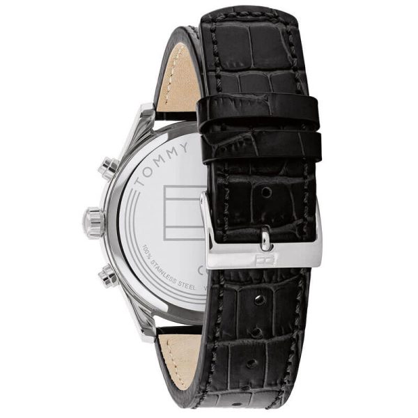 Tommy Hilfiger Men’s Quartz Leather Strap Black Dial 44mm Watch 1710424 UAE DUBAI AJMAN SHARJAH ABU DHABI RAS AL KHAIMA UMM UL QUWAIN ALAIN FUJAIRAH