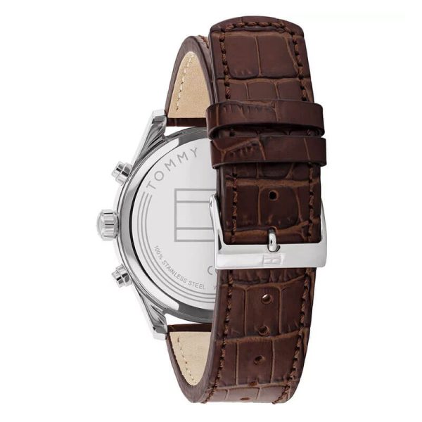 Tommy Hilfiger Men’s Quartz Leather Strap Grey Dial 44mm Watch 1710422 UAE DUBAI AJMAN SHARJAH ABU DHABI RAS AL KHAIMA UMM UL QUWAIN ALAIN FUJAIRAH