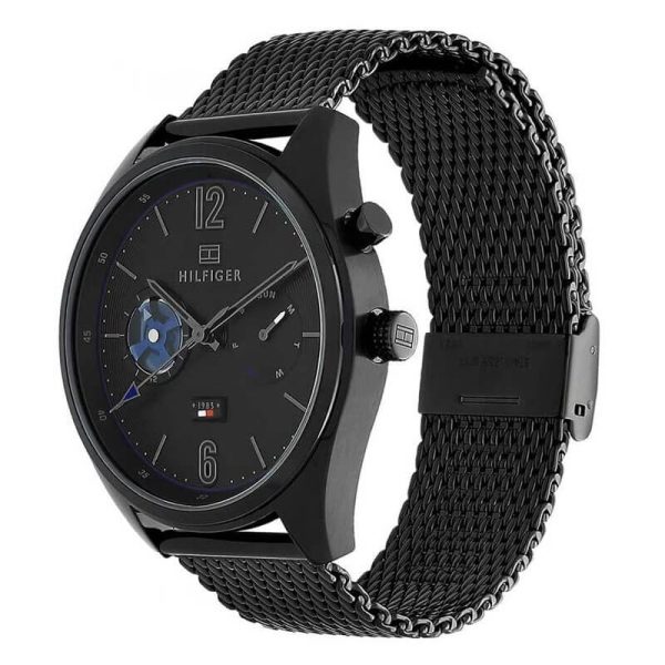 Tommy Hilfiger Men’s Quartz Stainless Steel Black Dial 44mm Watch 1791547 UAE DUBAI AJMAN SHARJAH ABU DHABI RAS AL KHAIMA UMM UL QUWAIN ALAIN FUJAIRAH