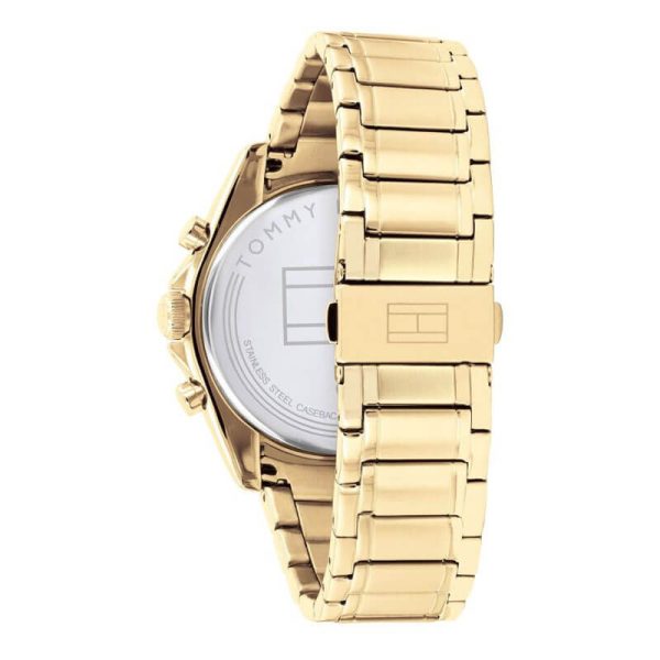 Tommy Hilfiger Men’s Quartz Gold Stainless Steel Blue Dial 44mm Watch 1791834 UAE DUBAI AJMAN SHARJAH ABU DHABI RAS AL KHAIMA UMM UL QUWAIN ALAIN FUJAIRAH