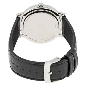 TISSOT Men’s Quartz Swiss Made Black Leather Strap Silver Dial 40mm Watch T122.410.16.033.00 UAE DUBAI AJMAN SHARJAH ABU DHABI RAS AL KHAIMA UMM UL QUWAIN ALAIN FUJAIRAH