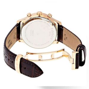 TISSOT Men’s Swiss Made Quartz Brown Leather Strap White Dial 42mm Watch T063.610.36.037.00 UAE DUBAI AJMAN SHARJAH ABU DHABI RAS AL KHAIMA UMM UL QUWAIN ALAIN FUJAIRAH