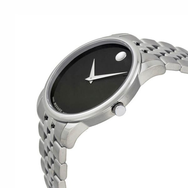 Movado Men’s Swiss Made Quartz Stainless Steel Black Dial 40mm Watch 0606504 UAE DUBAI AJMAN SHARJAH ABU DHABI RAS AL KHAIMA UMM UL QUWAIN ALAIN FUJAIRAH