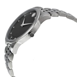 Movado Men’s Quartz Swiss Made Stainless Steel Black Dial 40mm Watch 0606878 UAE DUBAI AJMAN SHARJAH ABU DHABI RAS AL KHAIMA UMM UL QUWAIN ALAIN FUJAIRAH