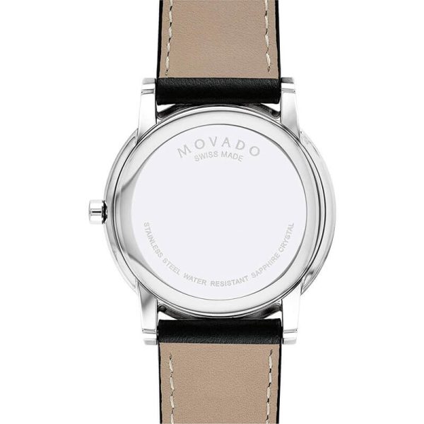 Movado Men’s Quartz Swiss Made Leather Strap Black Dial 40mm Watch 0607269 UAE DUBAI AJMAN SHARJAH ABU DHABI RAS AL KHAIMA UMM UL QUWAIN ALAIN FUJAIRAH