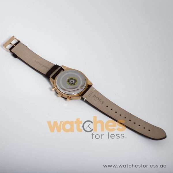 Hugo Boss Men’s Quartz Brown Leather Strap Grey Dial 44mm Watch 1513861 UAE DUBAI AJMAN SHARJAH ABU DHABI RAS AL KHAIMA UMM UL QUWAIN ALAIN FUJAIRAH