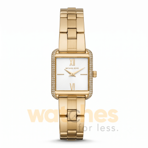 Michael Kors Women’s Quartz Gold Stainless Steel White Dial 30mm Watch MK3949