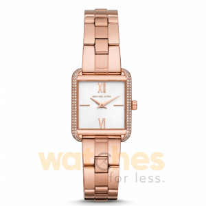 Michael Kors Women’s Quartz Rose Gold Stainless Steel White Dial 30mm Watch MK3950