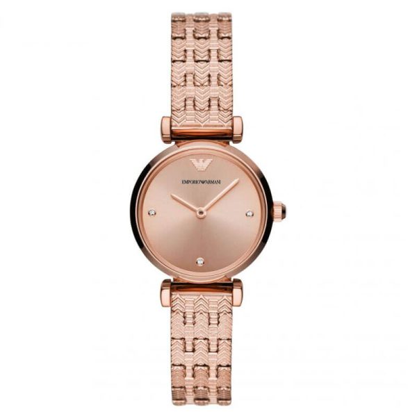 Emporio Armani Women’s Quartz Stainless Steel Rose Gold Dial 28mm Watch AR11342 UAE DUBAI AJMAN SHARJAH ABU DHABI RAS AL KHAIMA UMM UL QUWAIN ALAIN FUJAIRAH