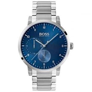 Hugo Boss Men’s Quartz Stainless Steel Blue Dial 42mm Watch 1513597 UAE DUBAI AJMAN SHARJAH ABU DHABI RAS AL KHAIMA UMM UL QUWAIN ALAIN FUJAIRAH