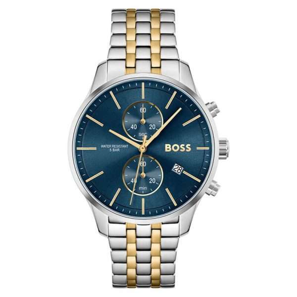 Hugo Boss Men’s Quartz Stainless Steel Blue Dial 42mm Watch 1513976 UAE DUBAI AJMAN SHARJAH ABU DHABI RAS AL KHAIMA UMM UL QUWAIN ALAIN FUJAIRAH