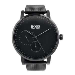 Hugo Boss Men’s Quartz Black Stainless Steel Black Dial 42mm Watch 1513636 UAE DUBAI AJMAN SHARJAH ABU DHABI RAS AL KHAIMA UMM UL QUWAIN ALAIN FUJAIRAH