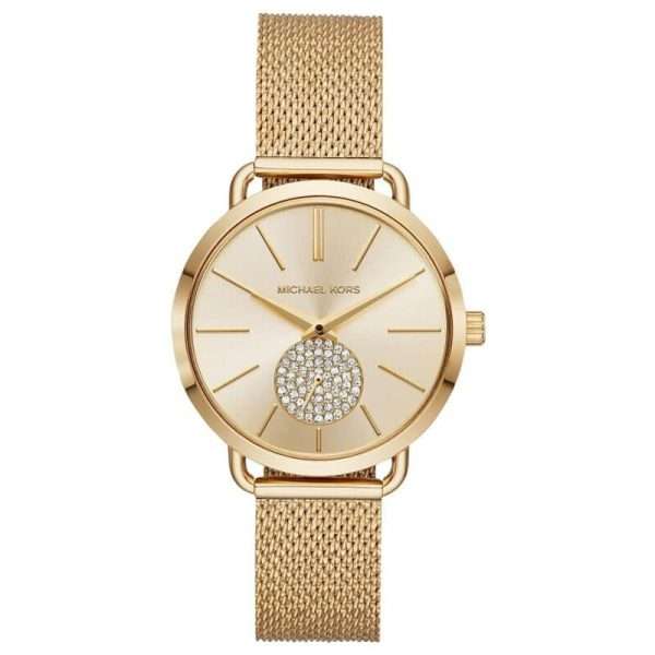 Michael Kors Women’s Quartz Stainless Steel Gold Dial 37mm Watch MK3844 UAE DUBAI AJMAN SHARJAH ABU DHABI RAS AL KHAIMA UMM UL QUWAIN ALAIN FUJAIRAH