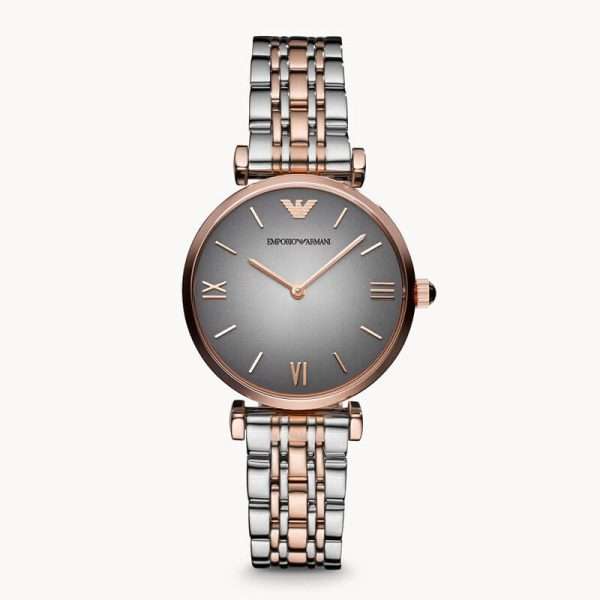 Emporio Armani Women’s Quartz Stainless Steel Grey Dial 32mm Watch AR1725 UAE DUBAI AJMAN SHARJAH ABU DHABI RAS AL KHAIMA UMM UL QUWAIN ALAIN FUJAIRAH