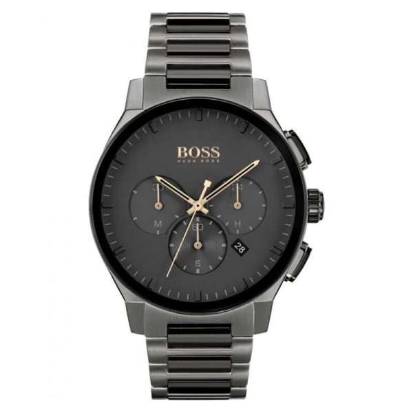 Hugo Boss Men’s Quartz Stainless Steel Black Dial 43mm Watch 1513814 UAE DUBAI AJMAN SHARJAH ABU DHABI RAS AL KHAIMA UMM UL QUWAIN ALAIN FUJAIRAH