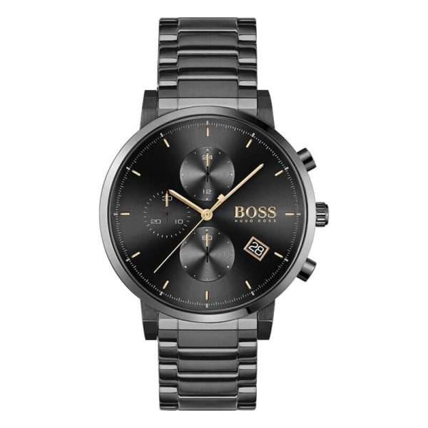 Hugo Boss Men’s Quartz Stainless Steel Black Dial 43mm Watch 1513780 UAE DUBAI AJMAN SHARJAH ABU DHABI RAS AL KHAIMA UMM UL QUWAIN ALAIN FUJAIRAH