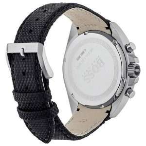 Hugo Boss Men’s Quartz Lather Strap Black Dial 44mm Watch 1513087 UAE DUBAI AJMAN SHARJAH ABU DHABI RAS AL KHAIMA UMM UL QUWAIN ALAIN FUJAIRAH