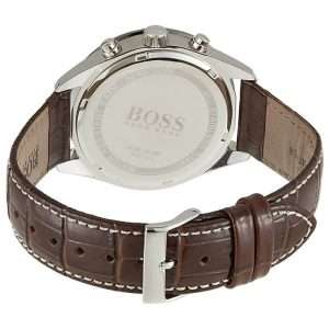 Hugo Boss Men’s Quartz Brown Leather Strap Grey Dial 42mm Watch 1513598 UAE DUBAI AJMAN SHARJAH ABU DHABI RAS AL KHAIMA UMM UL QUWAIN ALAIN FUJAIRAH