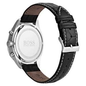 Hugo Boss Men’s Quartz Black Leather Strap Black Dial 42mm Watch 1513579 UAE DUBAI AJMAN SHARJAH ABU DHABI RAS AL KHAIMA UMM UL QUWAIN ALAIN FUJAIRAH