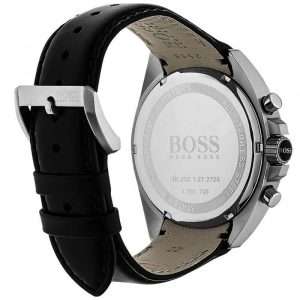 Hugo Boss Men’s Quartz Black Leather Strap Black Dial 44mm Watch 1513085 UAE DUBAI AJMAN SHARJAH ABU DHABI RAS AL KHAIMA UMM UL QUWAIN ALAIN FUJAIRAH