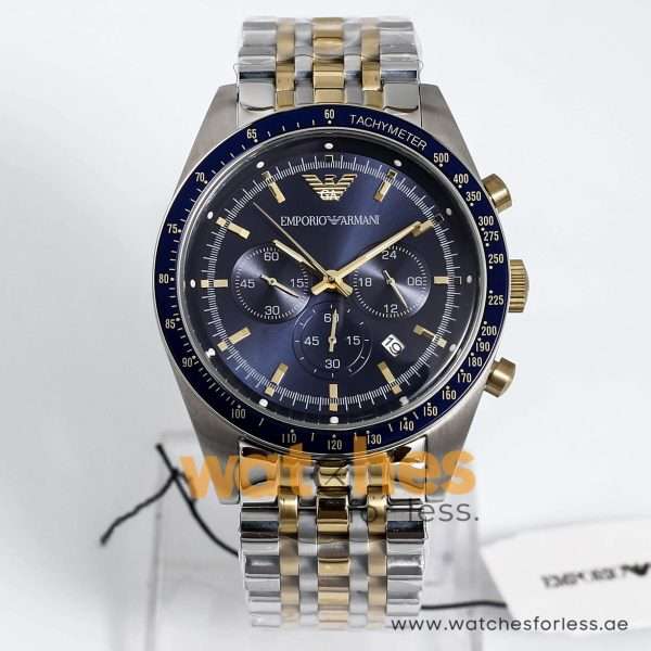 Emporio Armani Men’s Quartz Stainless Steel Blue Dial 46mm Watch AR8030 UAE DUBAI AJMAN SHARJAH ABU DHABI RAS AL KHAIMA UMM UL QUWAIN ALAIN FUJAIRAH