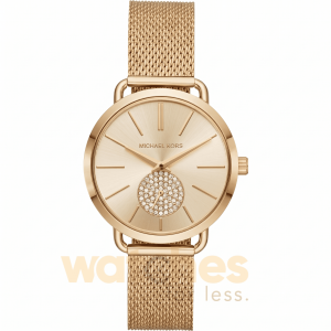 Michael Kors Women’s Quartz Gold Stainless Steel Gold Dial 37mm Watch MK3844 (Without Tag)
