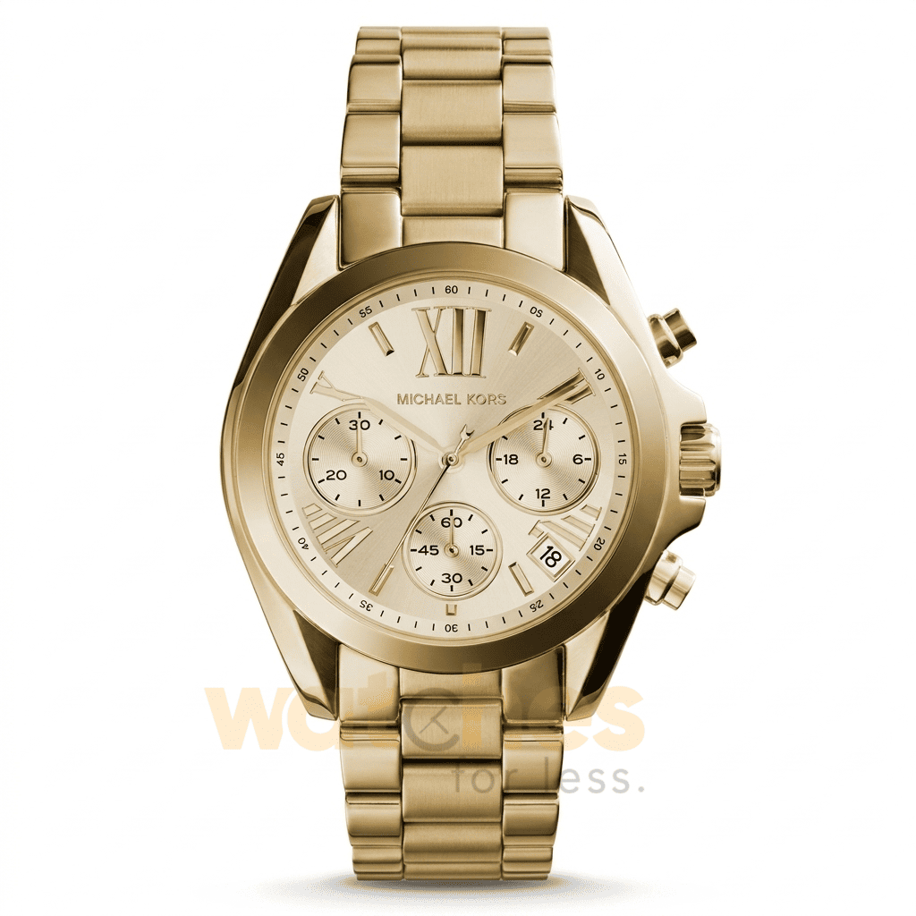 Michael Kors Women’s Quartz Stainless Steel Gold Dial 35mm Watch MK5798