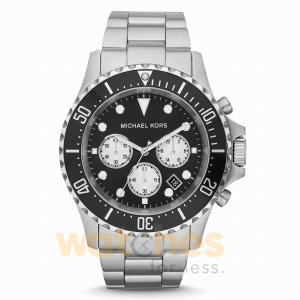 Michael Kors Men’s Stainless Steel Black Dial 45mm Watch MK8256