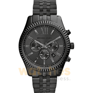 Michael Kors Men’s Quartz Stainless Steel Black Dial 45mm Watch MK8346