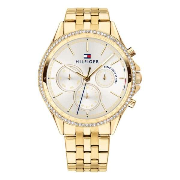 Tommy Hilfiger Women’s Quartz Stainless Steel White Dial 39mm Watch 1781977 UAE DUBAI AJMAN SHARJAH ABU DHABI RAS AL KHAIMA UMM UL QUWAIN ALAIN FUJAIRAH