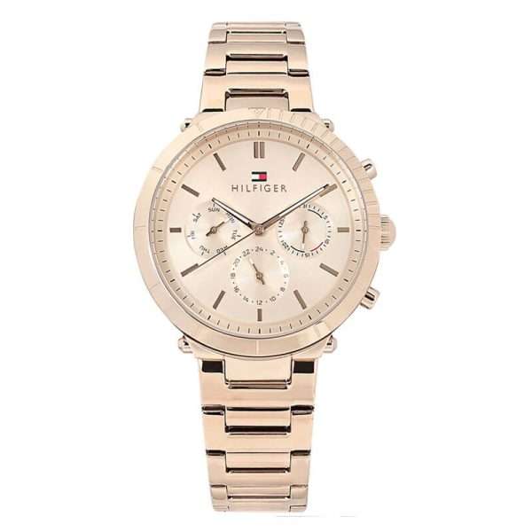 Tommy Hilfiger Women’s Quartz Stainless Steel Rose Gold Dial 38mm Watch 1782347